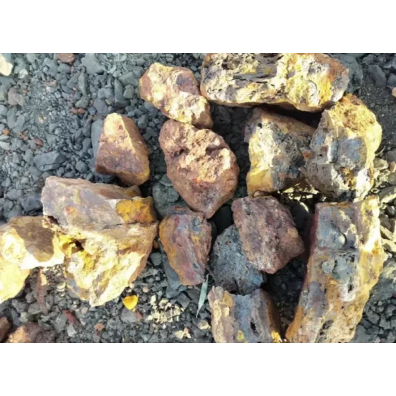 Mineralaufbereitungstest von goldhaltigem Limonit