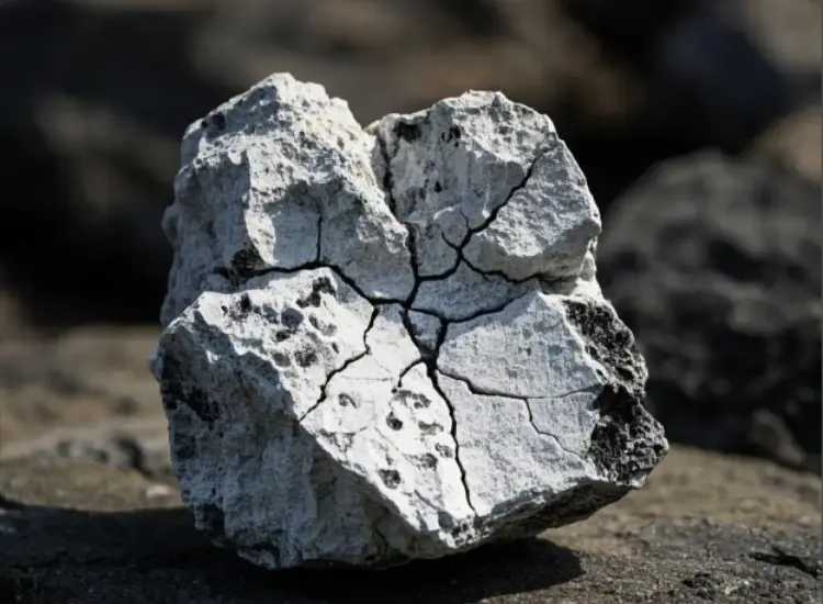 Mineralaufbereitungstest von Phosphatgestein