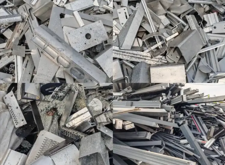 Recycling-Test von polymetallischem Legierungsschrott