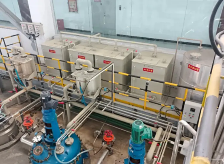 Auslaugtest von Schwefelsäure bei Atmosphärendruck