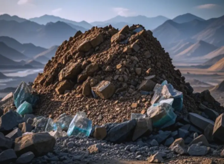 Test zur Rückgewinnung von niedriggradigen Wertmetallen aus Abraumhalden